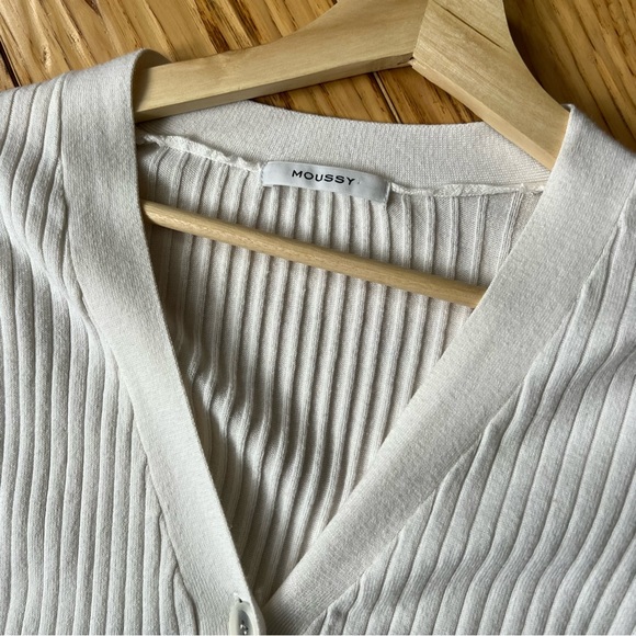 Moussy Off White Ling Cardigan One Size - Picture 3 of 7